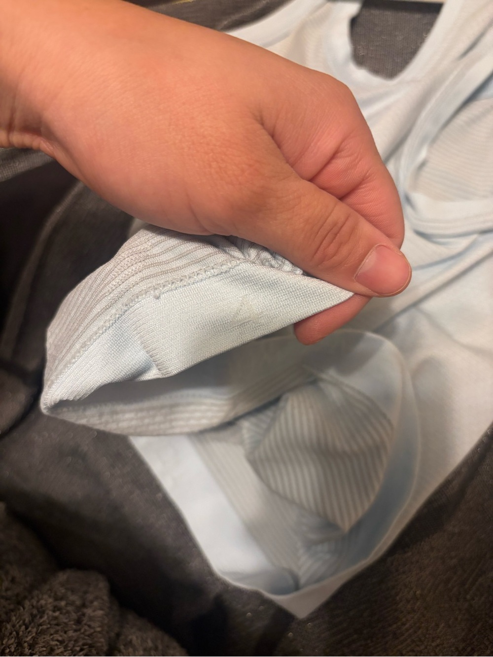 Light Blue Lululemon Racerback Tank Top - Women - Picture 3 of 3